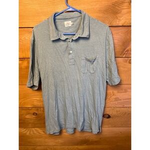 FAHERTY BRAND Mens Striped Polo‎ Shirt Short Sleeve Casual Cotton Streetwear 
XL
